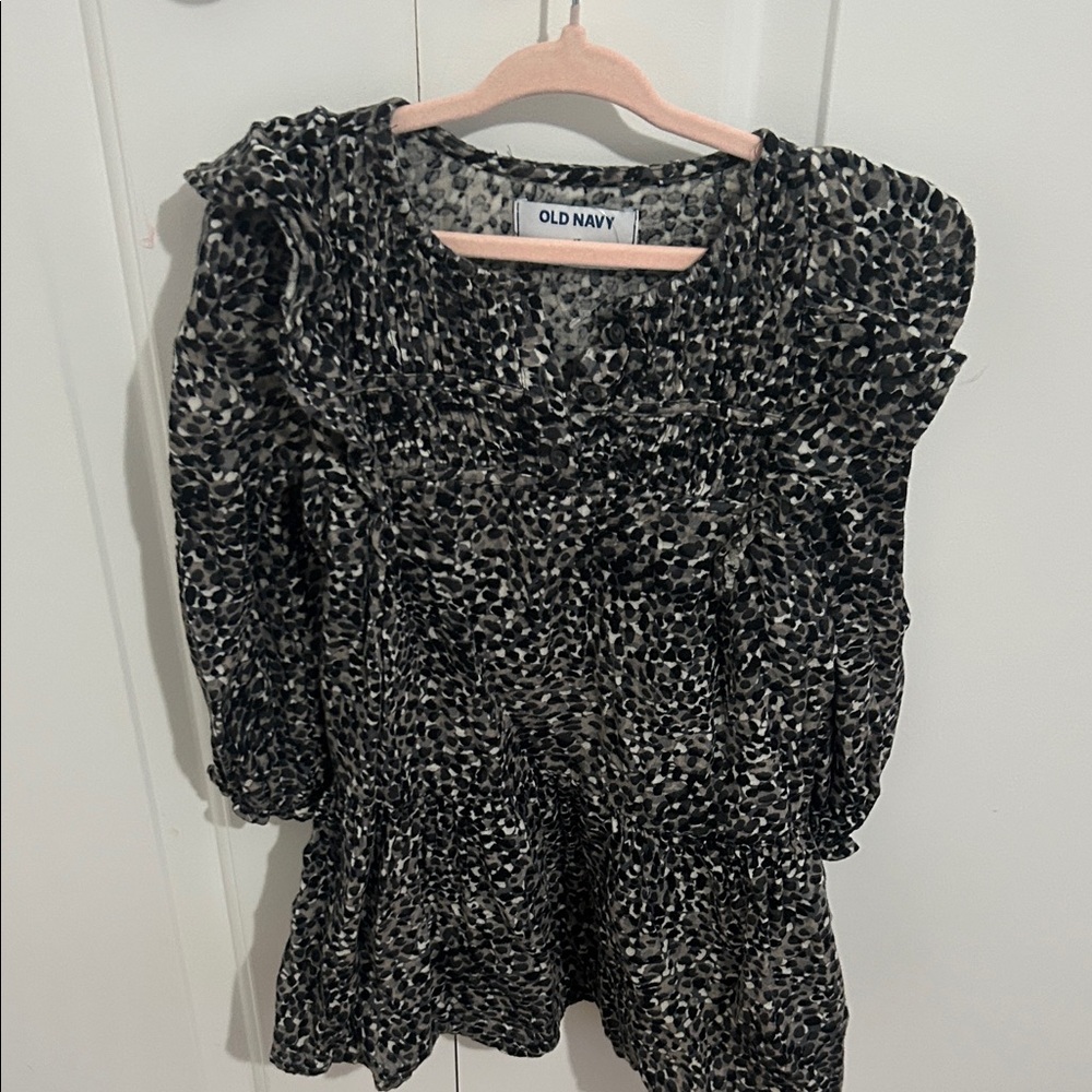 Old Navy Monochrome Textured dress